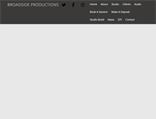 Tablet Screenshot of broadsideproductions.com